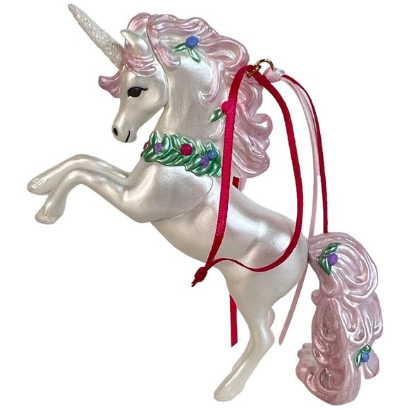 Hallmark Keepsake Christmas Ornament Stunning Unicorn White Pink 2019 In Box - Picture 2 of 11